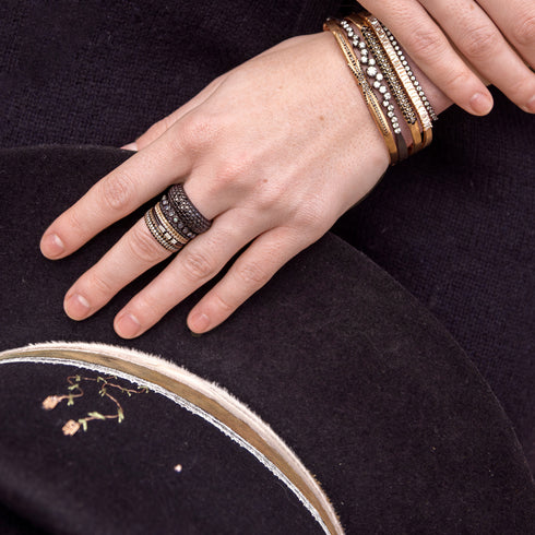 equally at home stacking into rose gold stacks<br>shop the look > rock hounds;<br>too, with a different hat, shop the look > walkabout <span class='visuallyhidden'>Call or text 323-404-2959 if you need shopping assistance.</span>